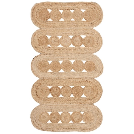 Safavieh 5 x 8 ft. Natural Fiber Collection Global Rectangle Hand Woven RugNatural NF365B-5